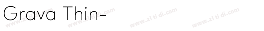 Grava Thin字体转换